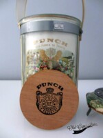 Punch Presidentes Glass Jar - Old Cigar Items Punch Presidentes glass jar