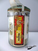 Punch Presidentes Glass Jar - Old Cigar Items Punch Presidentes glass jar